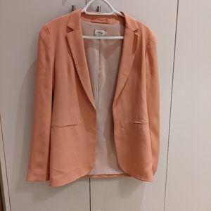 Wilfred Dusty Rose Silk Blazer, Size 4